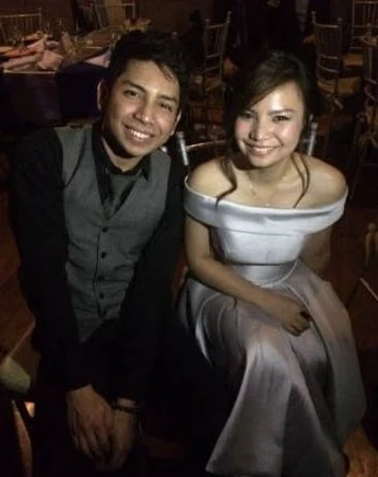 At somebody else’s reception, long before their own